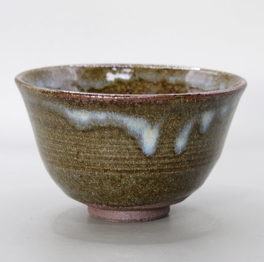 Yakushiji Temple East Pagoda Foundation Clay Ash Glazed Tea Bowl by Rakusai Bisai
