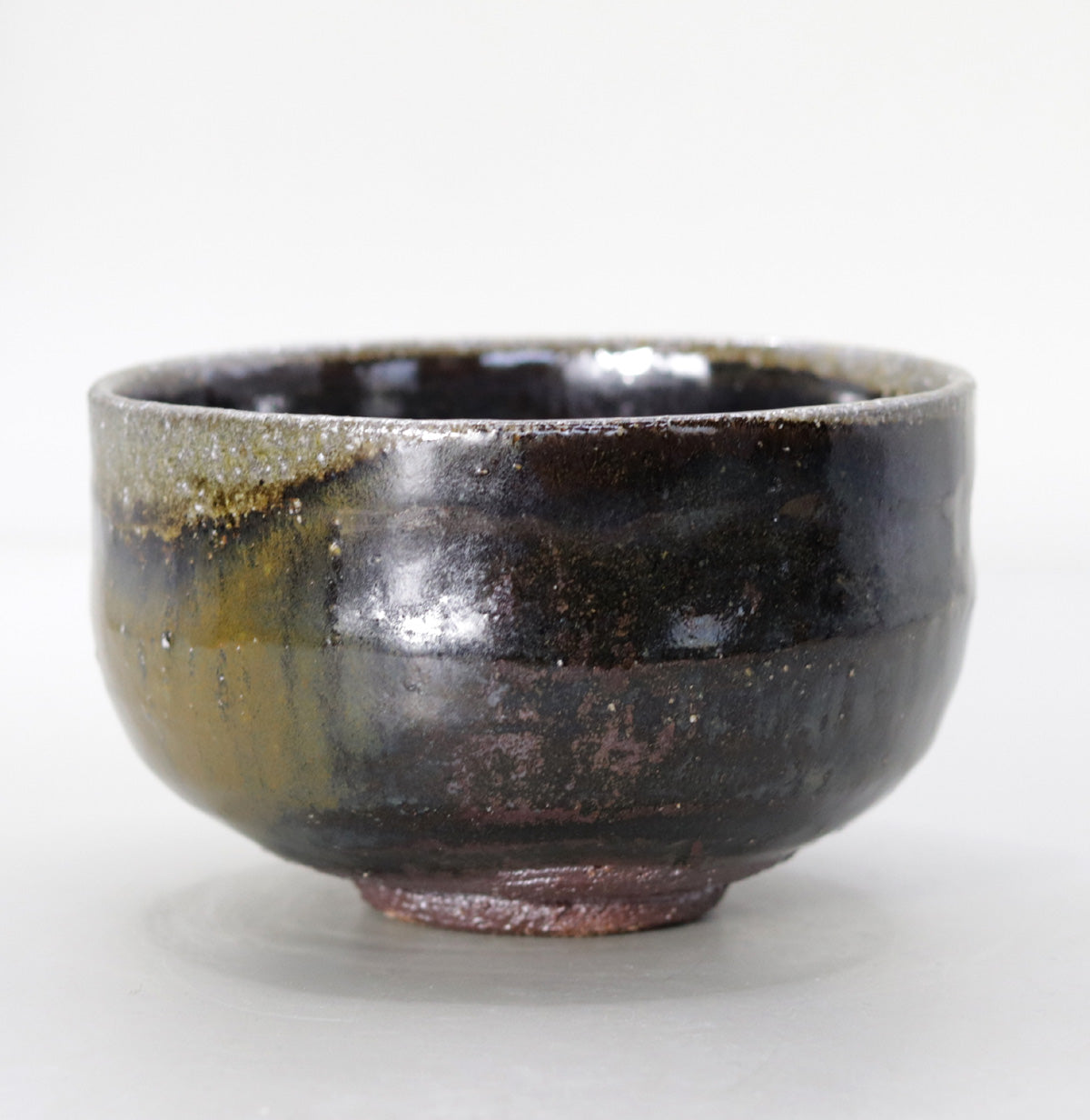 薬師寺東塔基壇土 鉄釉茶碗 尾西楽斎