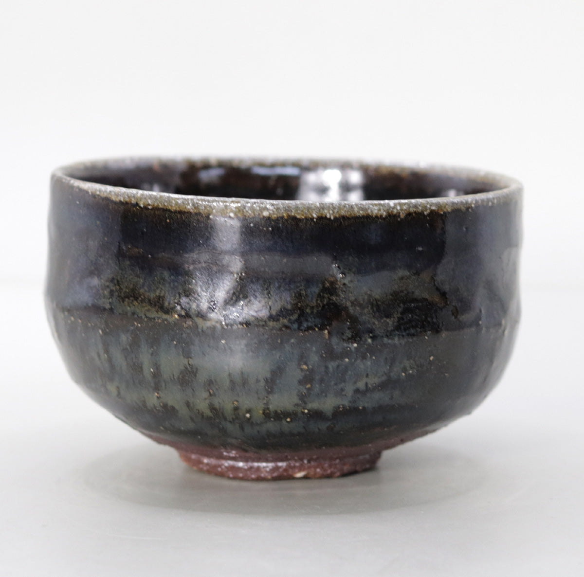 薬師寺東塔基壇土 鉄釉茶碗 尾西楽斎
