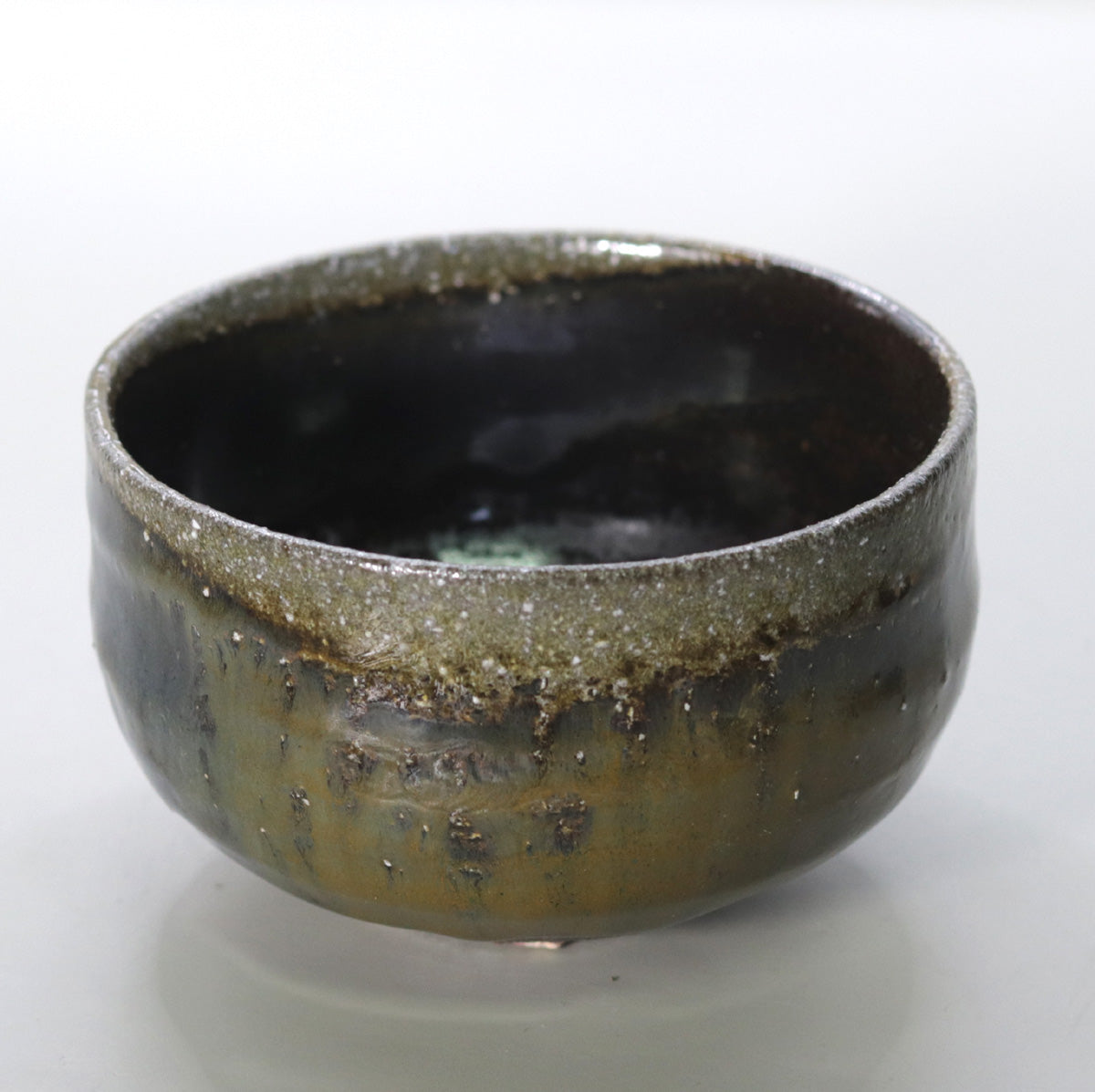 薬師寺東塔基壇土 鉄釉茶碗 尾西楽斎