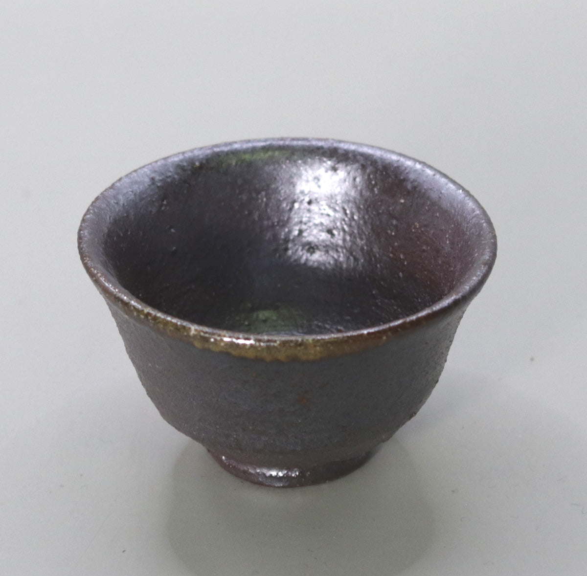 薬師寺東塔基壇土 焼締めぐい吞み 尾西楽斎