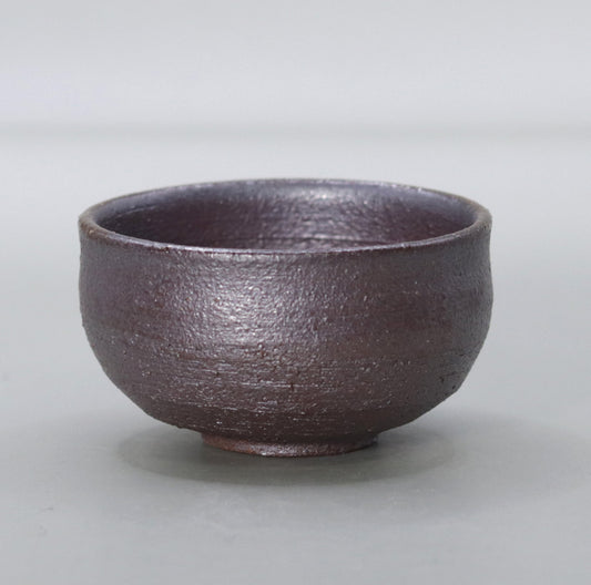 Yakushiji East Pagoda Foundation Clay Yakishime Sake Cup by Rakusai Onishi