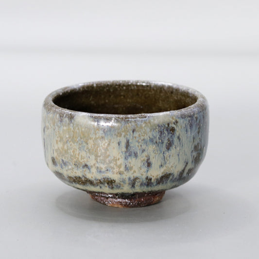 Yakushiji Temple East Pagoda Foundation Clay Ash Glazed Sake Cup by Rakusai Onishi