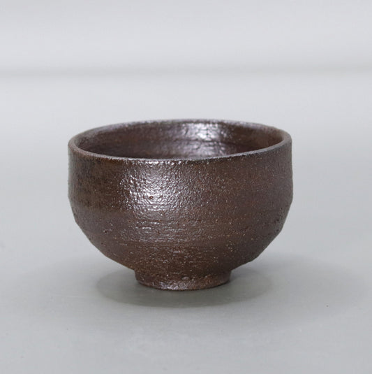 Yakushiji Temple East Pagoda Foundation Clay Yakishime Sake Cup by Rakusai Onishi