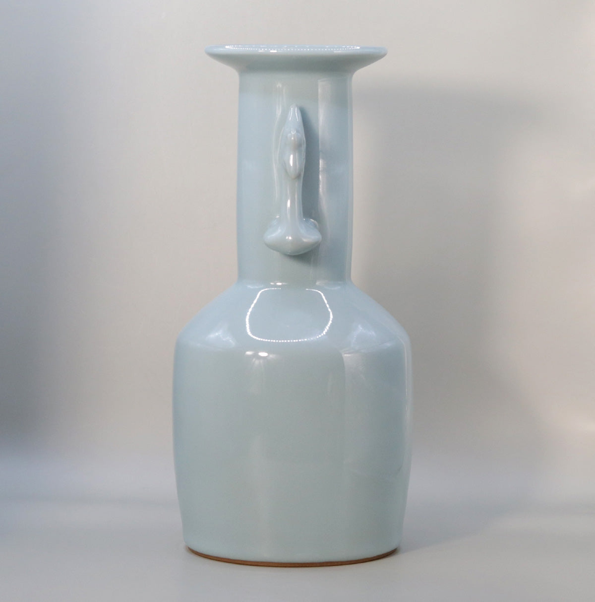 Blue porcelain phoenix eared flower vase Suwa Sozan