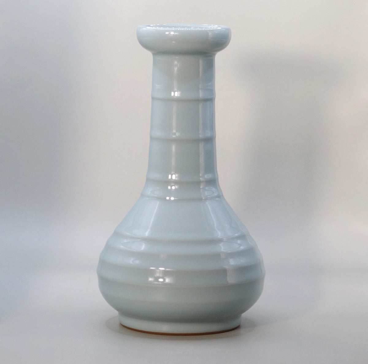Blue bamboo shoot vase (large) Suwa Sozan