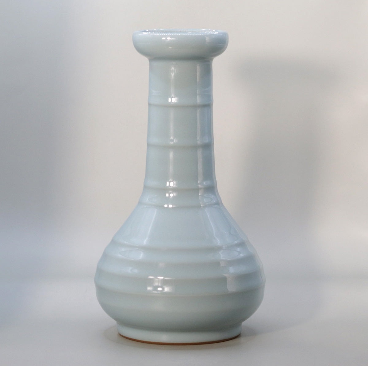 Blue bamboo shoot vase (large) Suwa Sozan