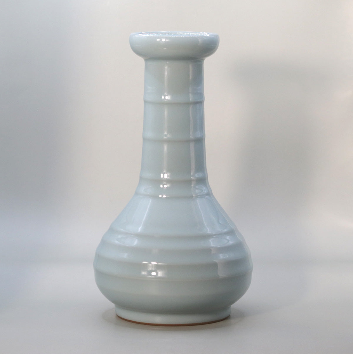 Blue bamboo shoot vase (large) Suwa Sozan