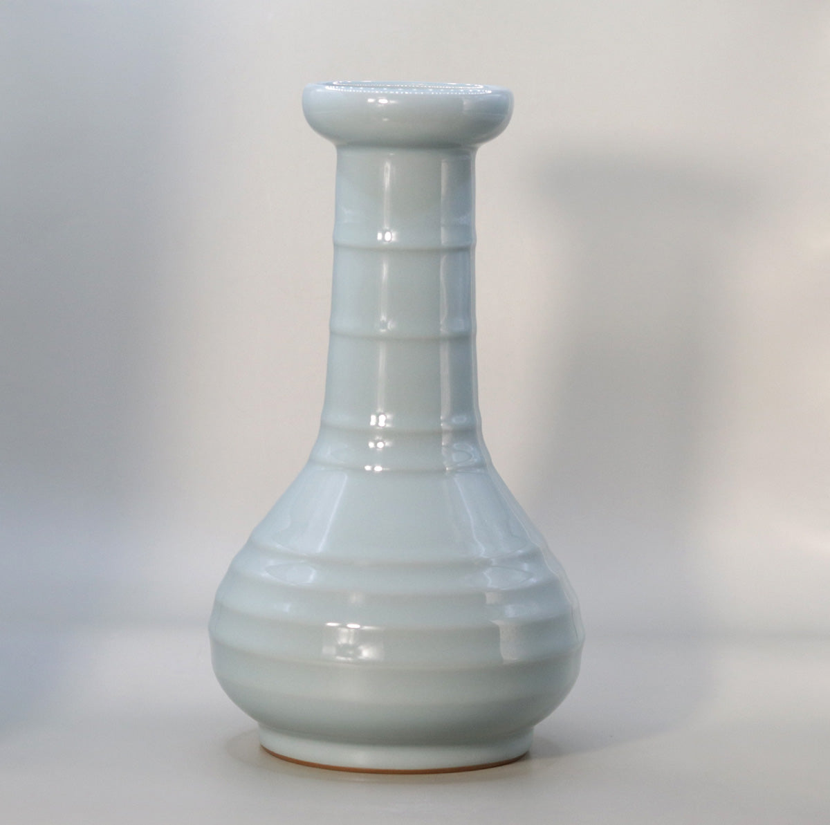 Blue bamboo shoot vase (large) Suwa Sozan