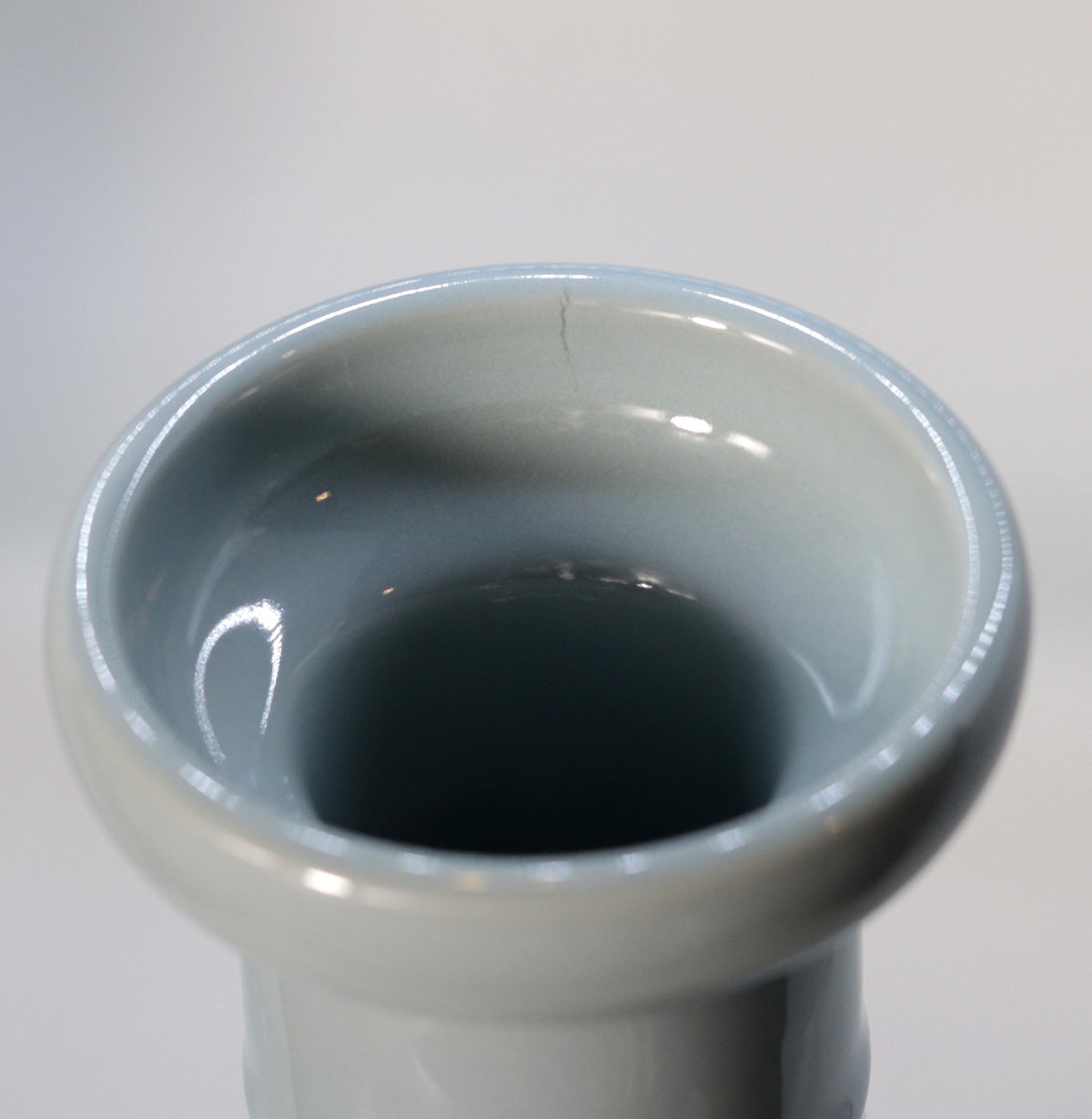 Blue bamboo shoot vase (large) Suwa Sozan