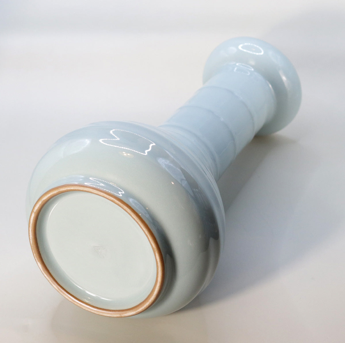 Blue bamboo shoot vase (large) Suwa Sozan