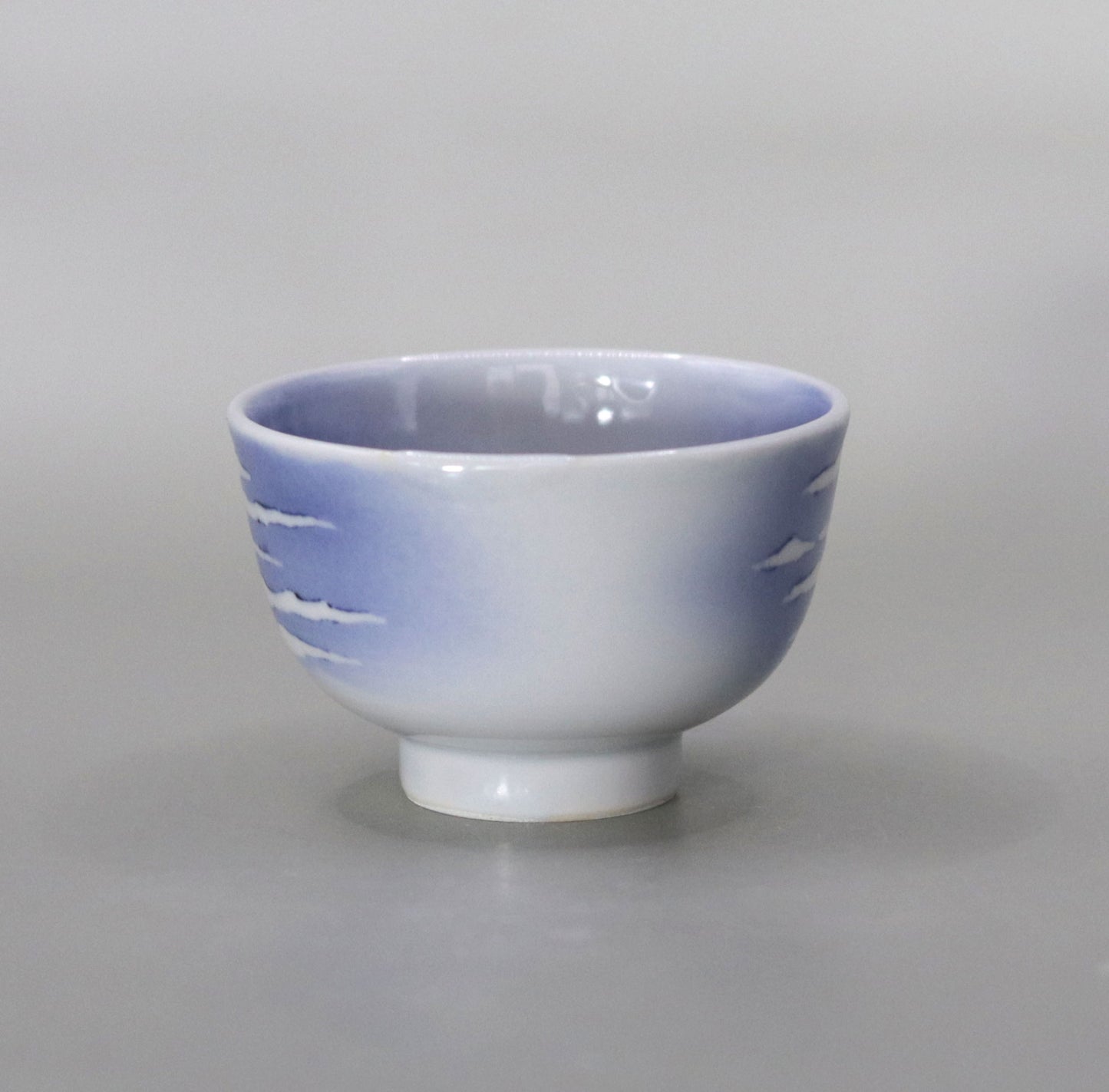 Hokusai Red Fuji Sake Cup by Kosai Miyagawa