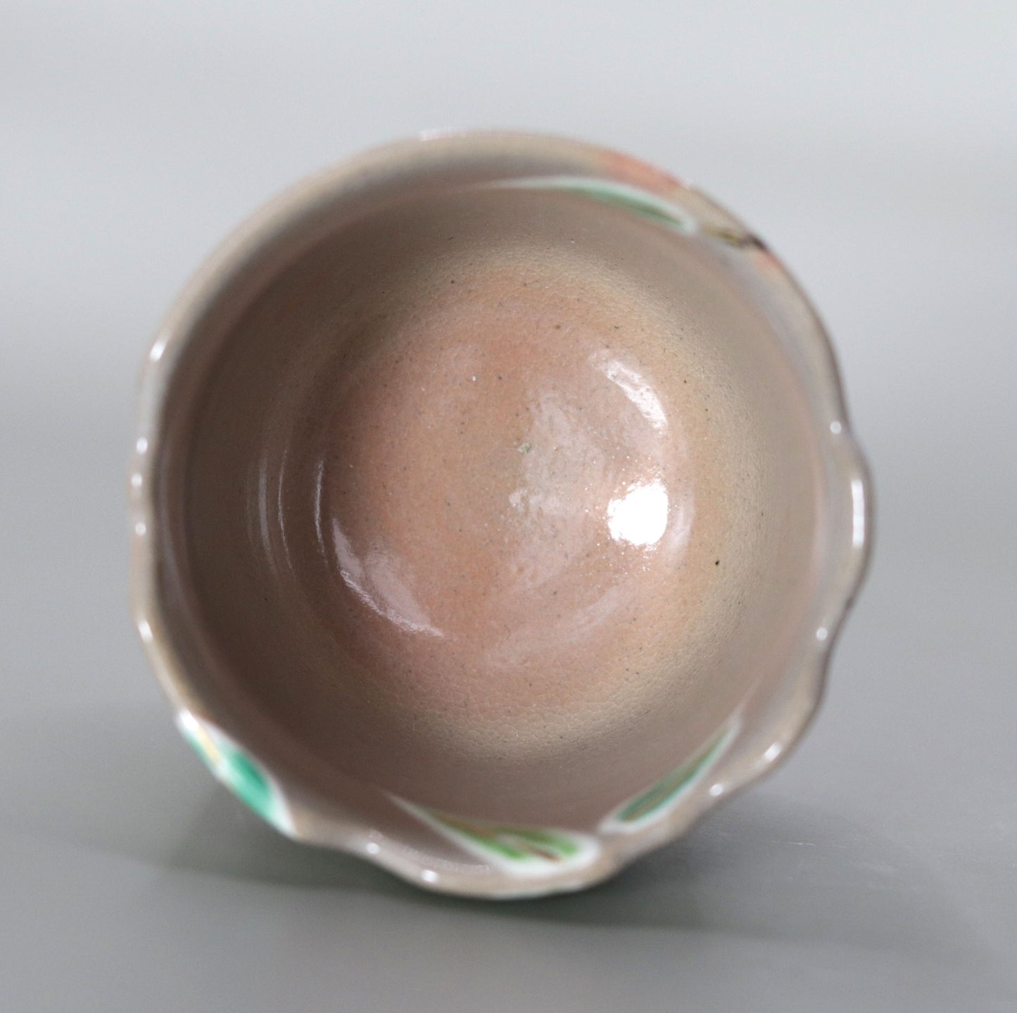 Kenzan's bamboo-painted sake cup by Kosai Miyagawa