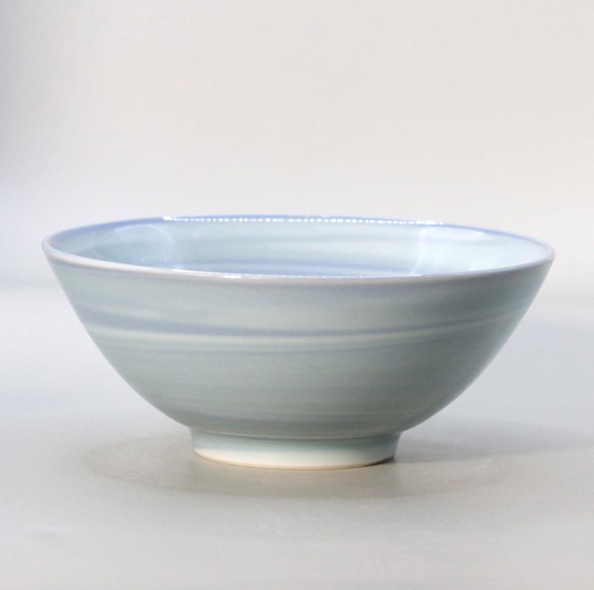 Kneaded celadon tea bowl, Suwa Sozan