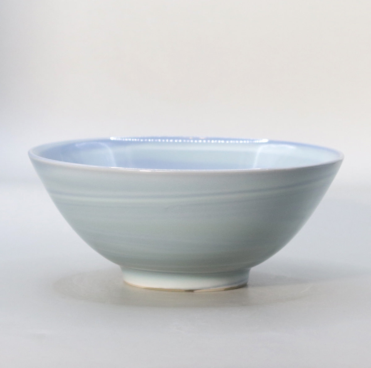 Kneaded celadon tea bowl, Suwa Sozan