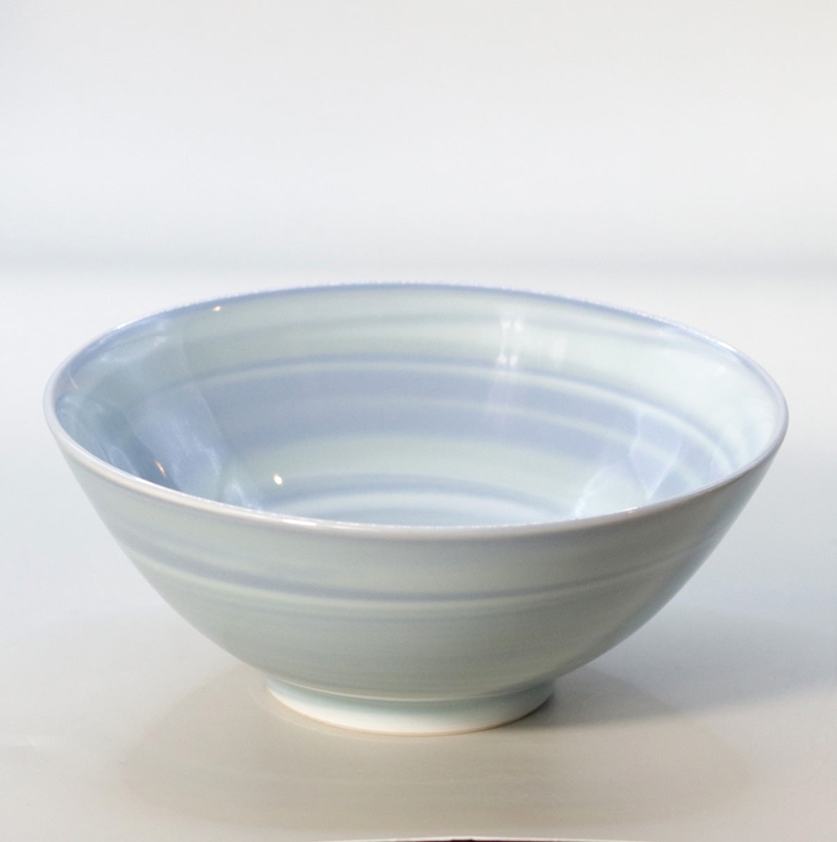 Kneaded celadon tea bowl, Suwa Sozan