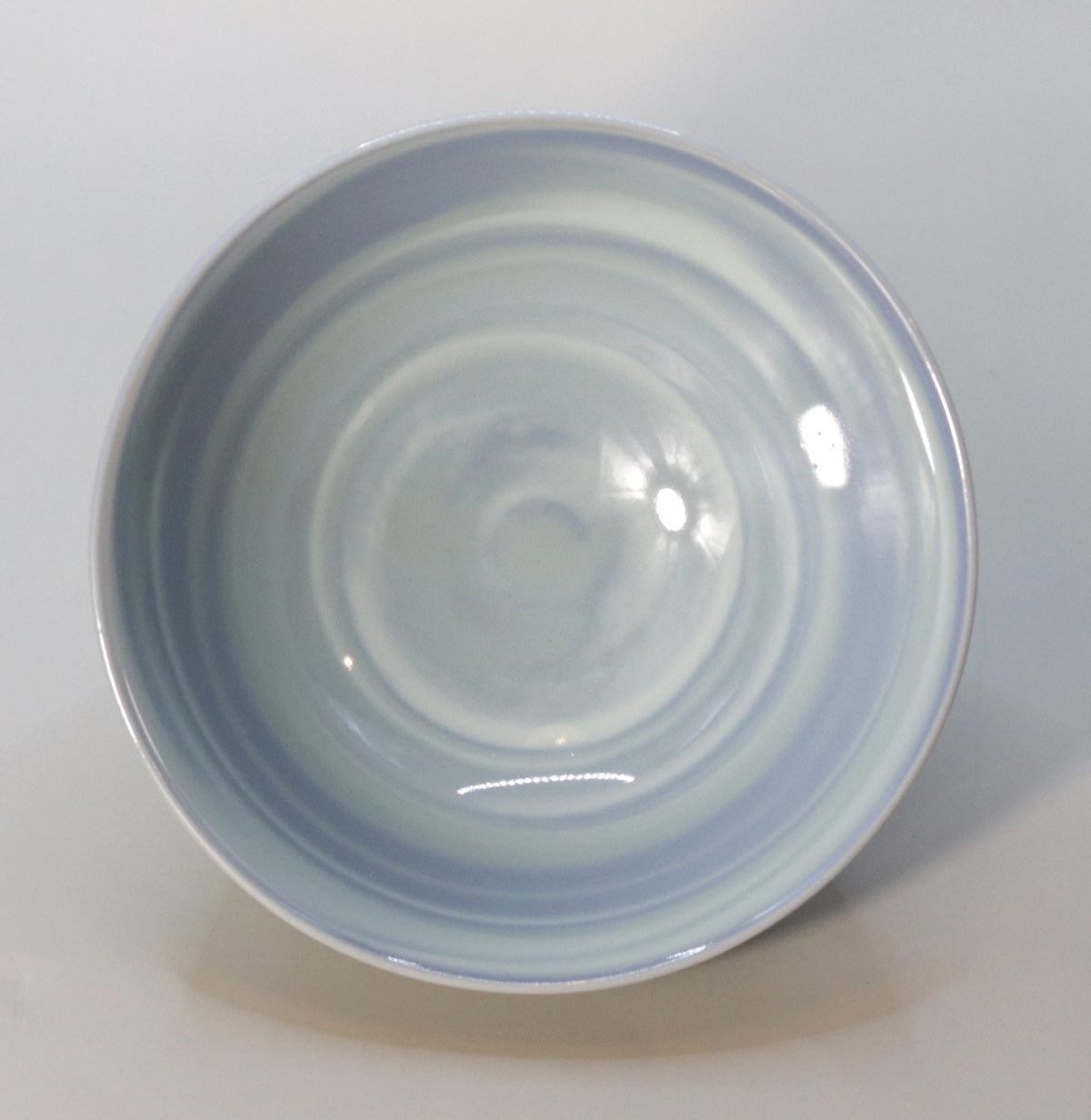 Kneaded celadon tea bowl, Suwa Sozan