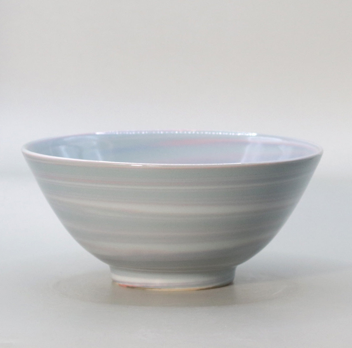 Nerikomi blue star birth tea bowl Suwa Sozan