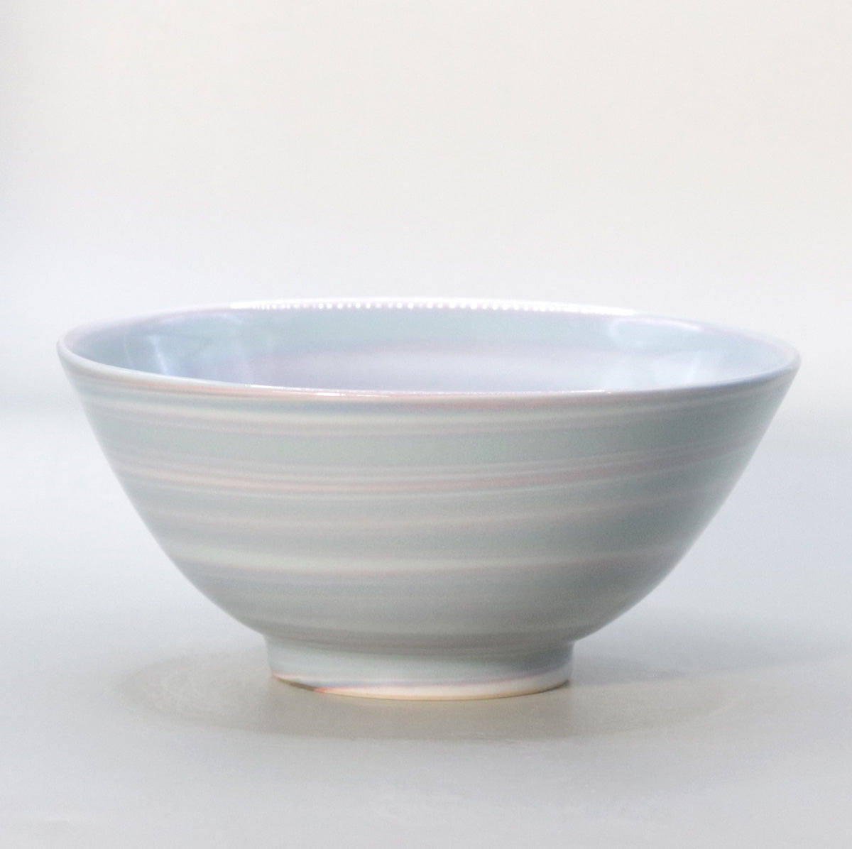 Nerikomi blue star birth tea bowl Suwa Sozan