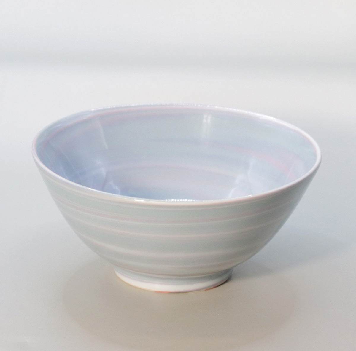Nerikomi blue star birth tea bowl Suwa Sozan
