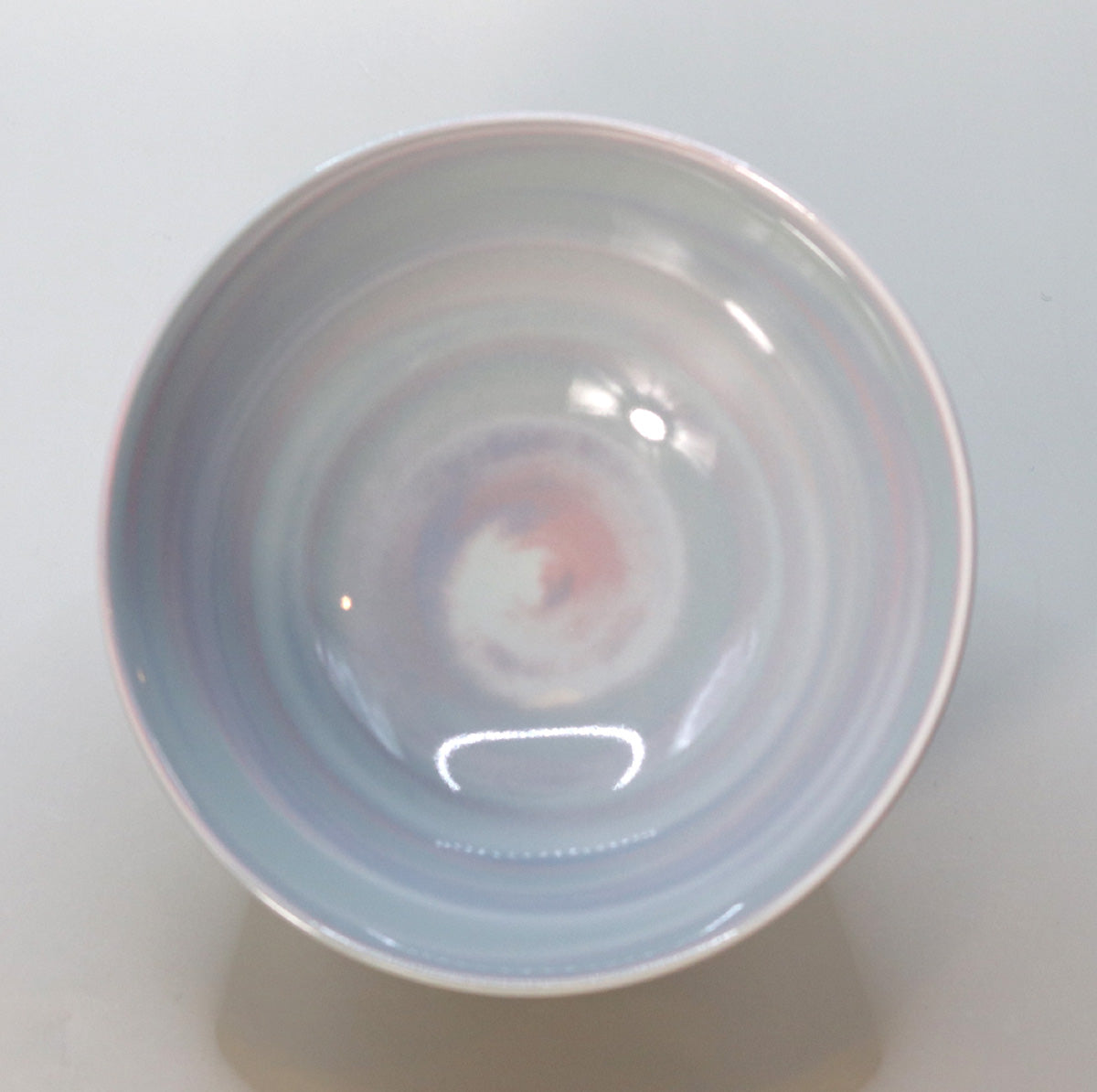 Nerikomi blue star birth tea bowl Suwa Sozan