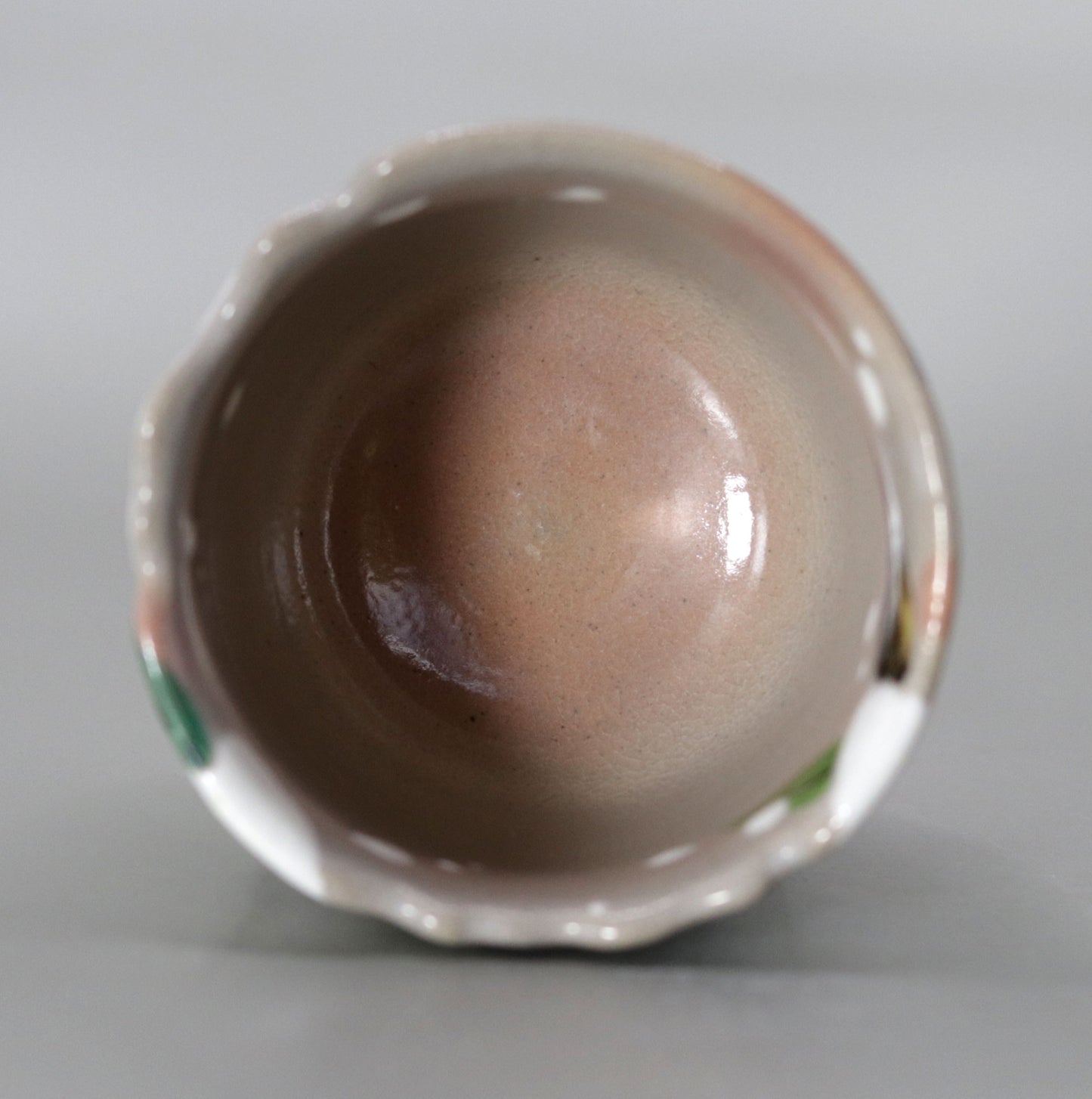 Kenzan's Snow-capped Bamboo Sake Cup by Kosai Miyagawa