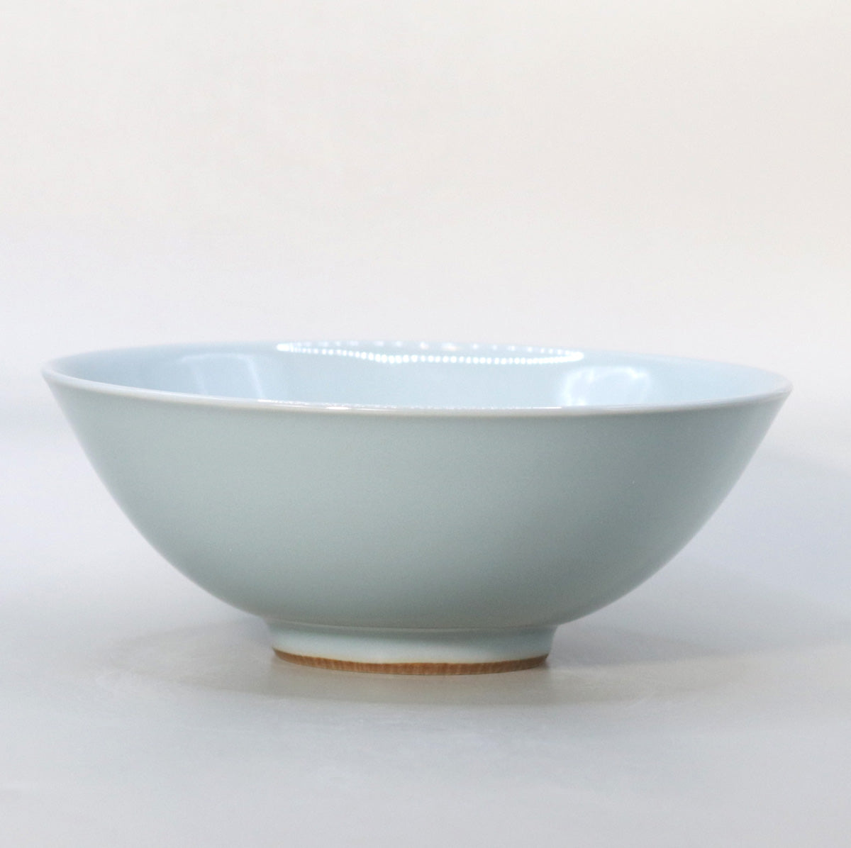 Blue porcelain flat tea bowl Suwa Sozan