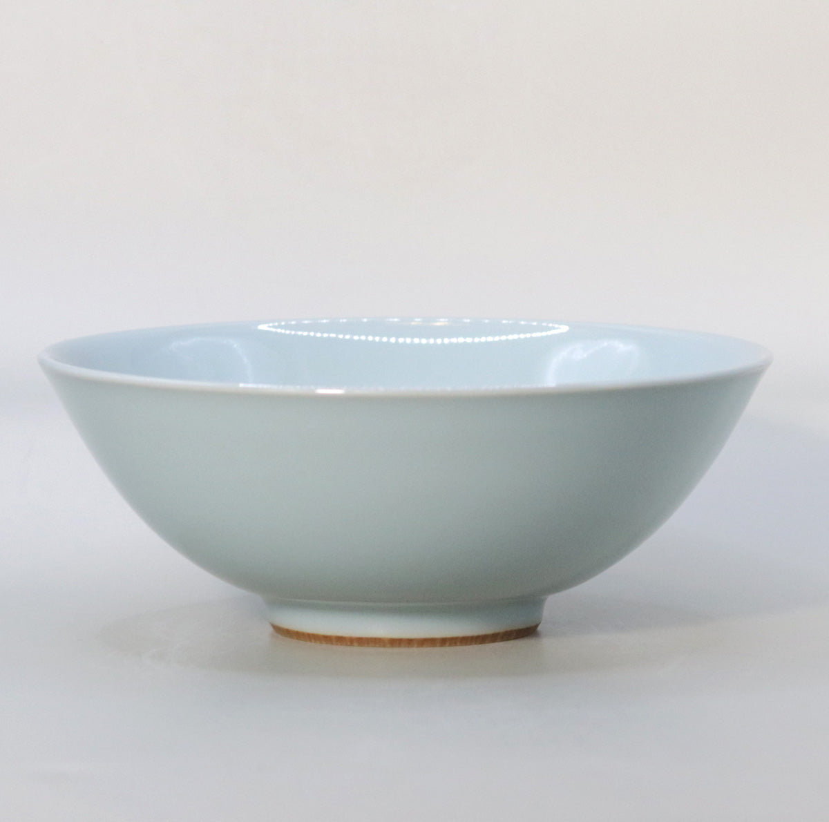 Blue porcelain flat tea bowl Suwa Sozan