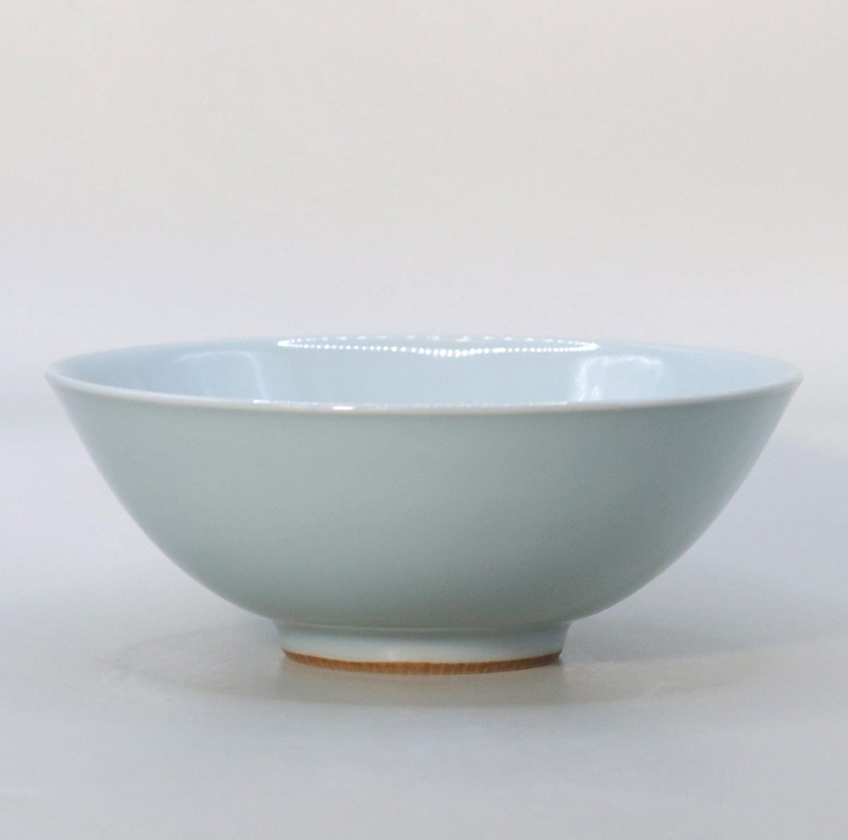 Blue porcelain flat tea bowl Suwa Sozan