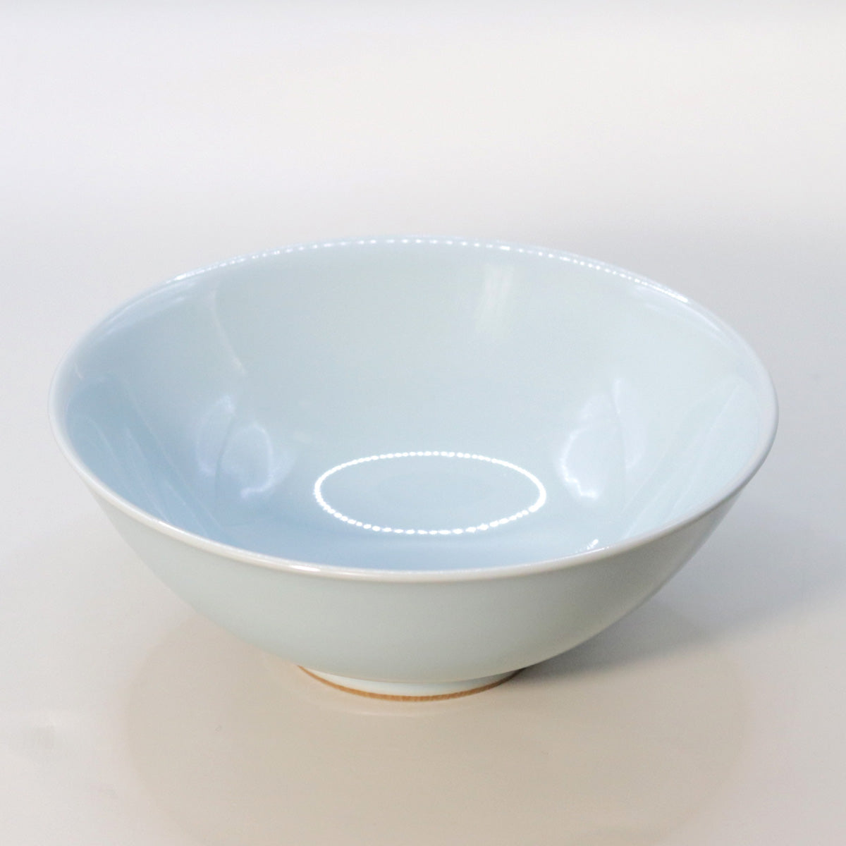 Blue porcelain flat tea bowl Suwa Sozan