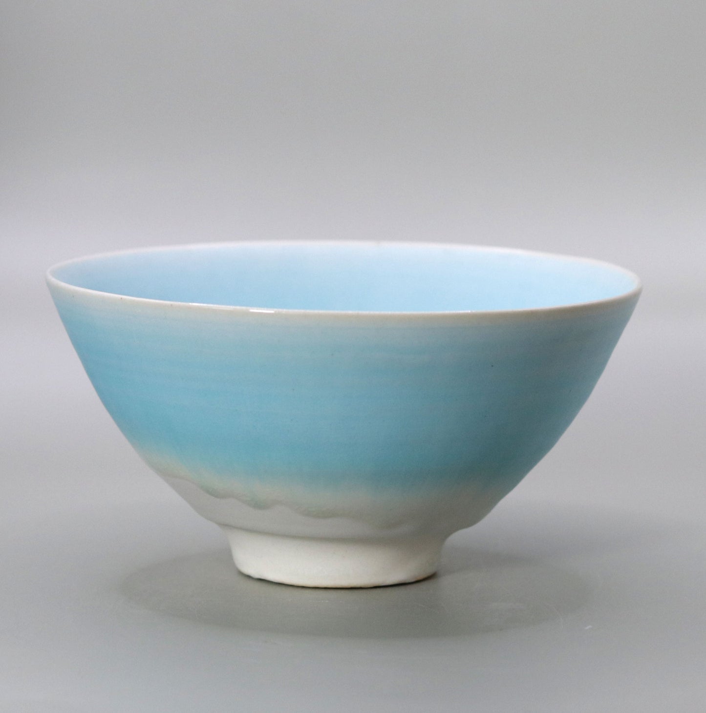 Blue glaze tea bowl by Yotaro Takemura