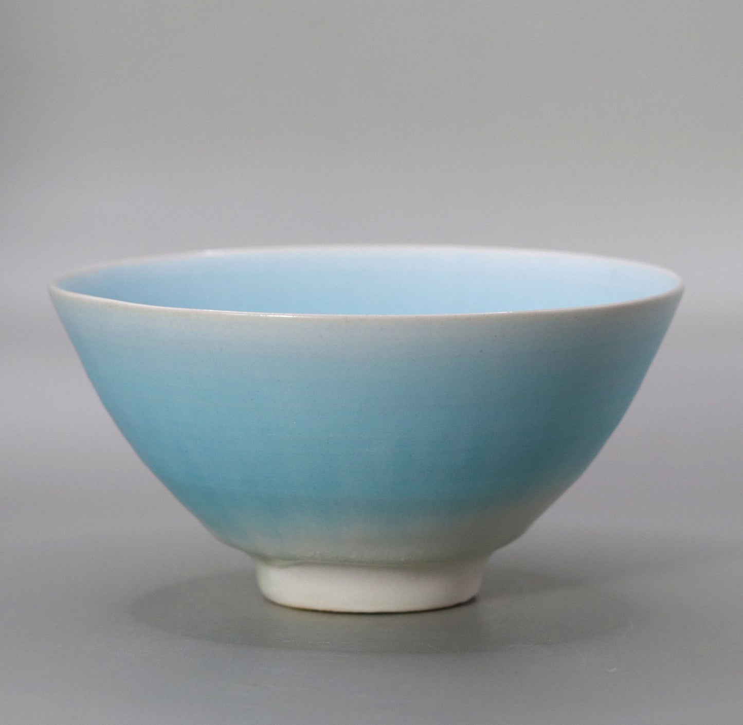 Blue glaze tea bowl by Yotaro Takemura