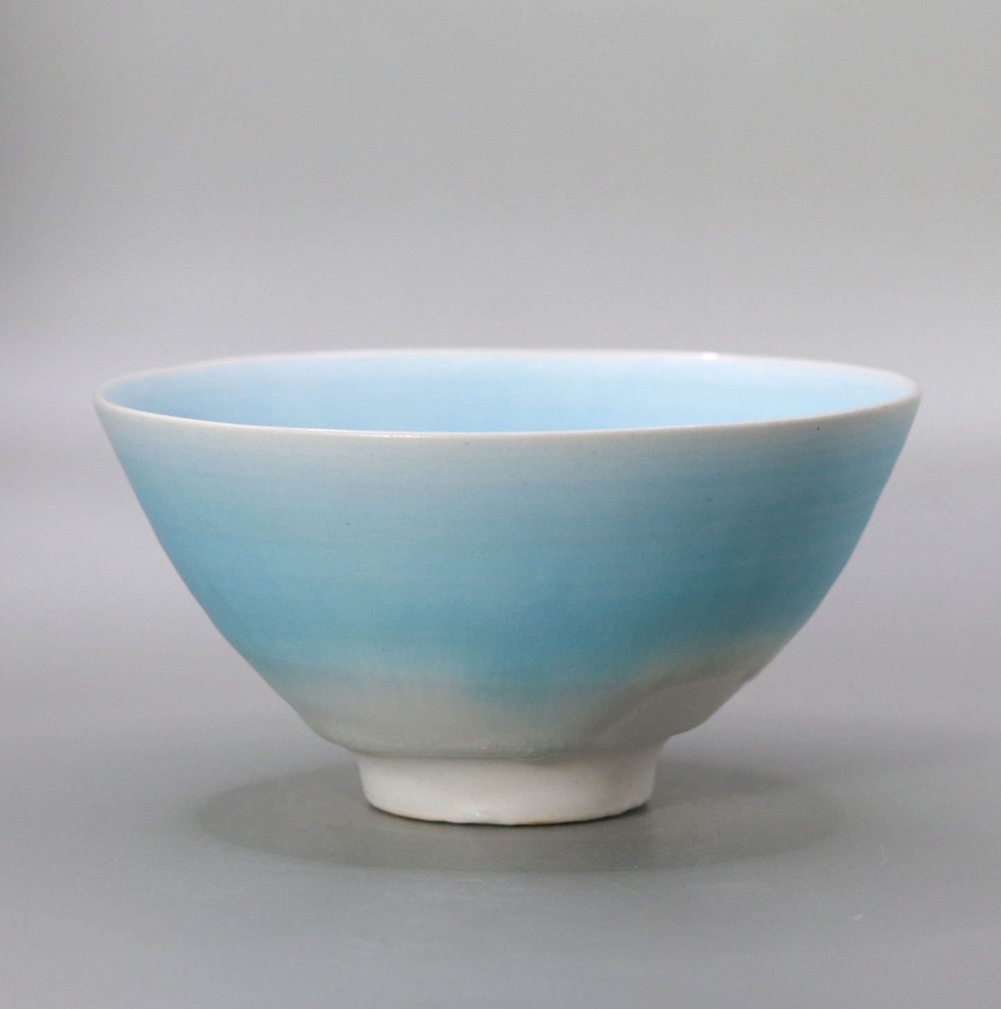 Blue glaze tea bowl by Yotaro Takemura