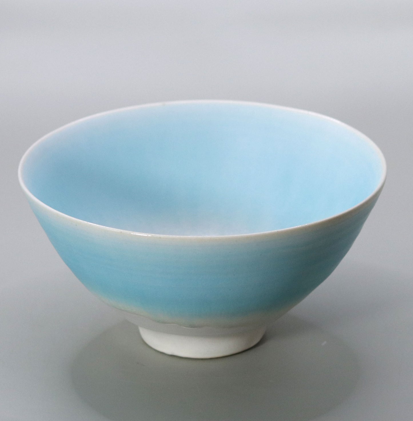 Blue glaze tea bowl by Yotaro Takemura