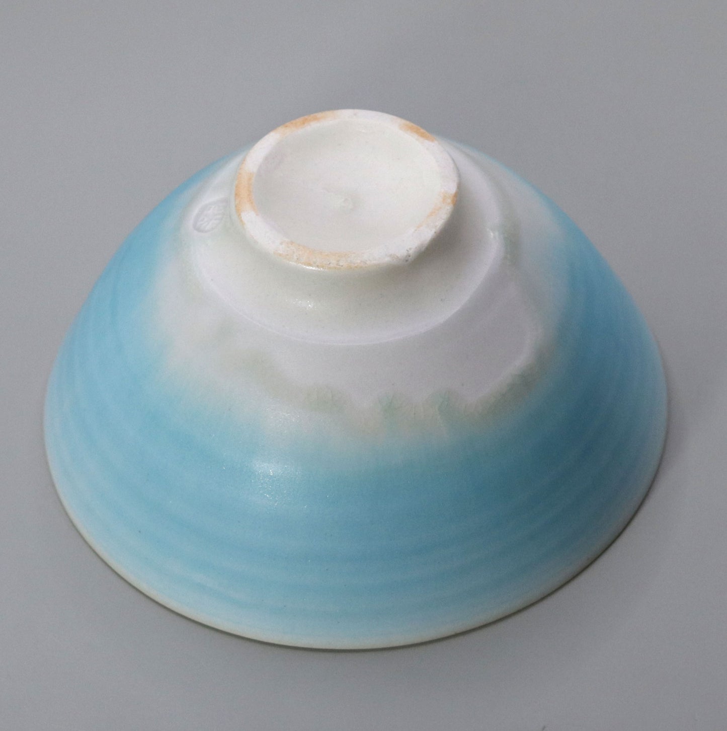 Blue glaze tea bowl by Yotaro Takemura