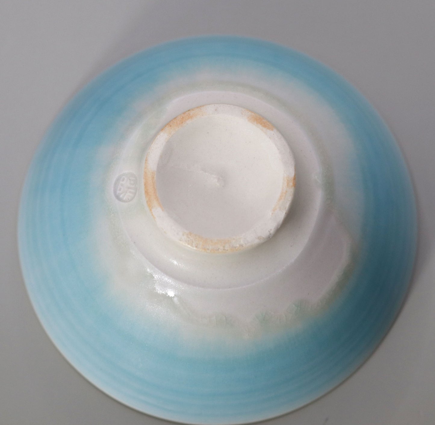 Blue glaze tea bowl by Yotaro Takemura