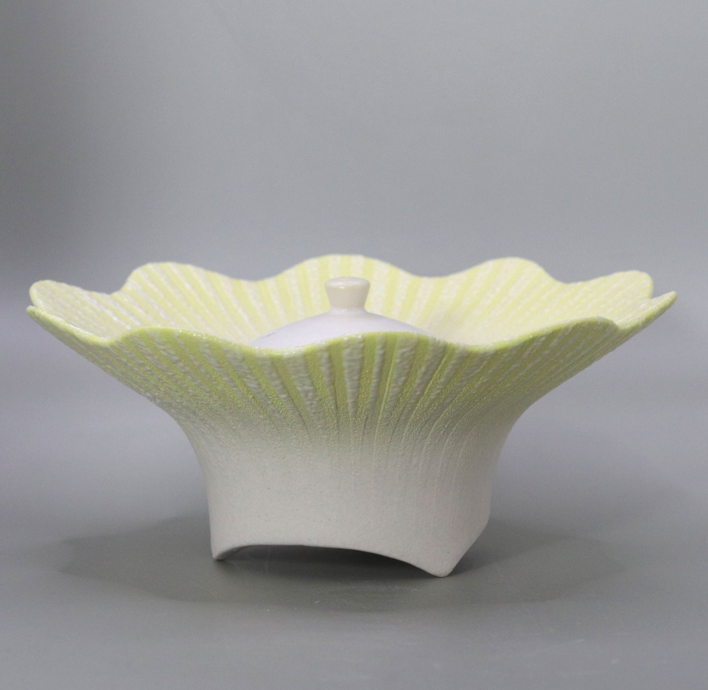Glazed clay incense burner by Yotaro Takemura