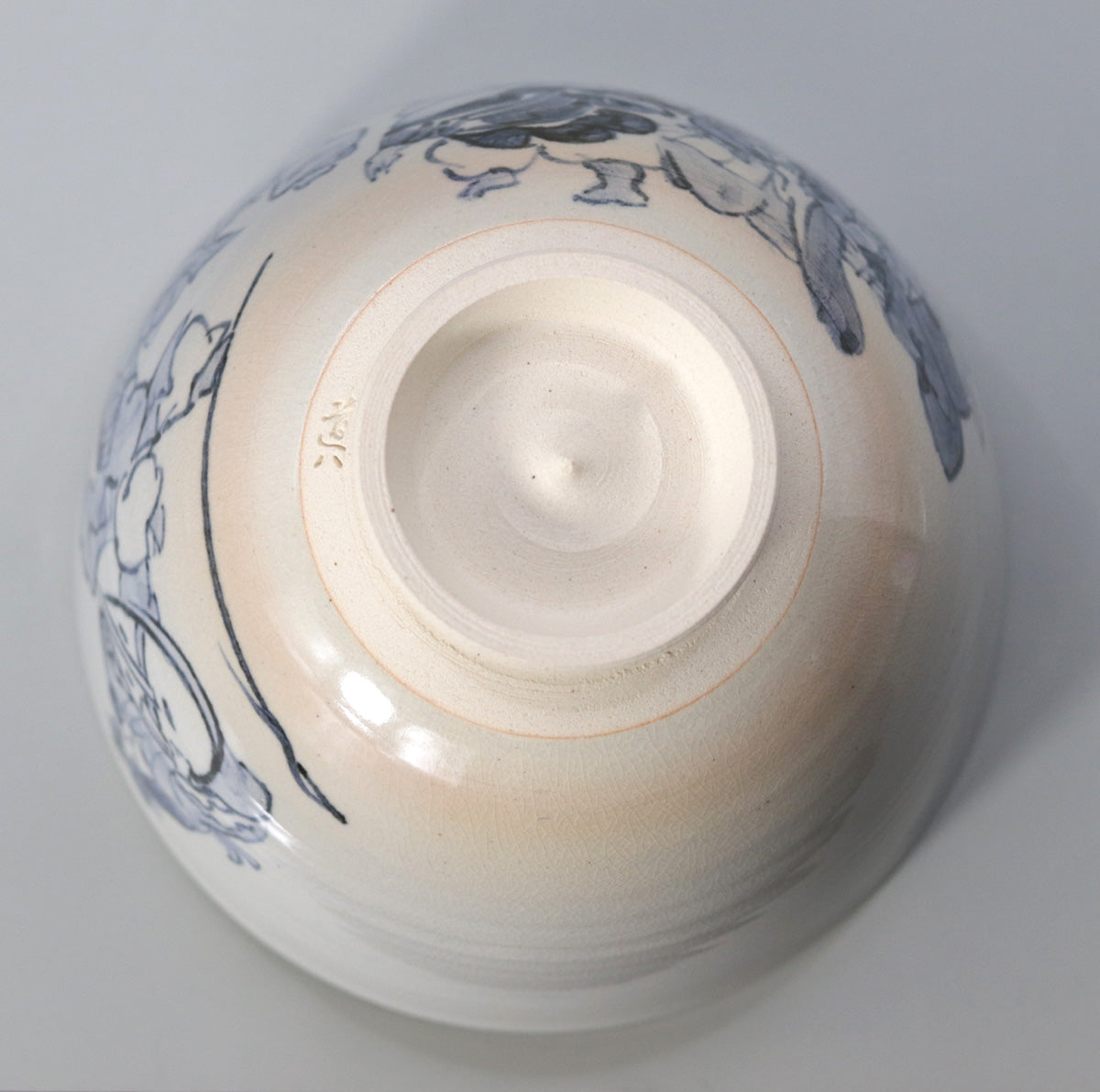 茶盌呉須画七福神 高橋道八