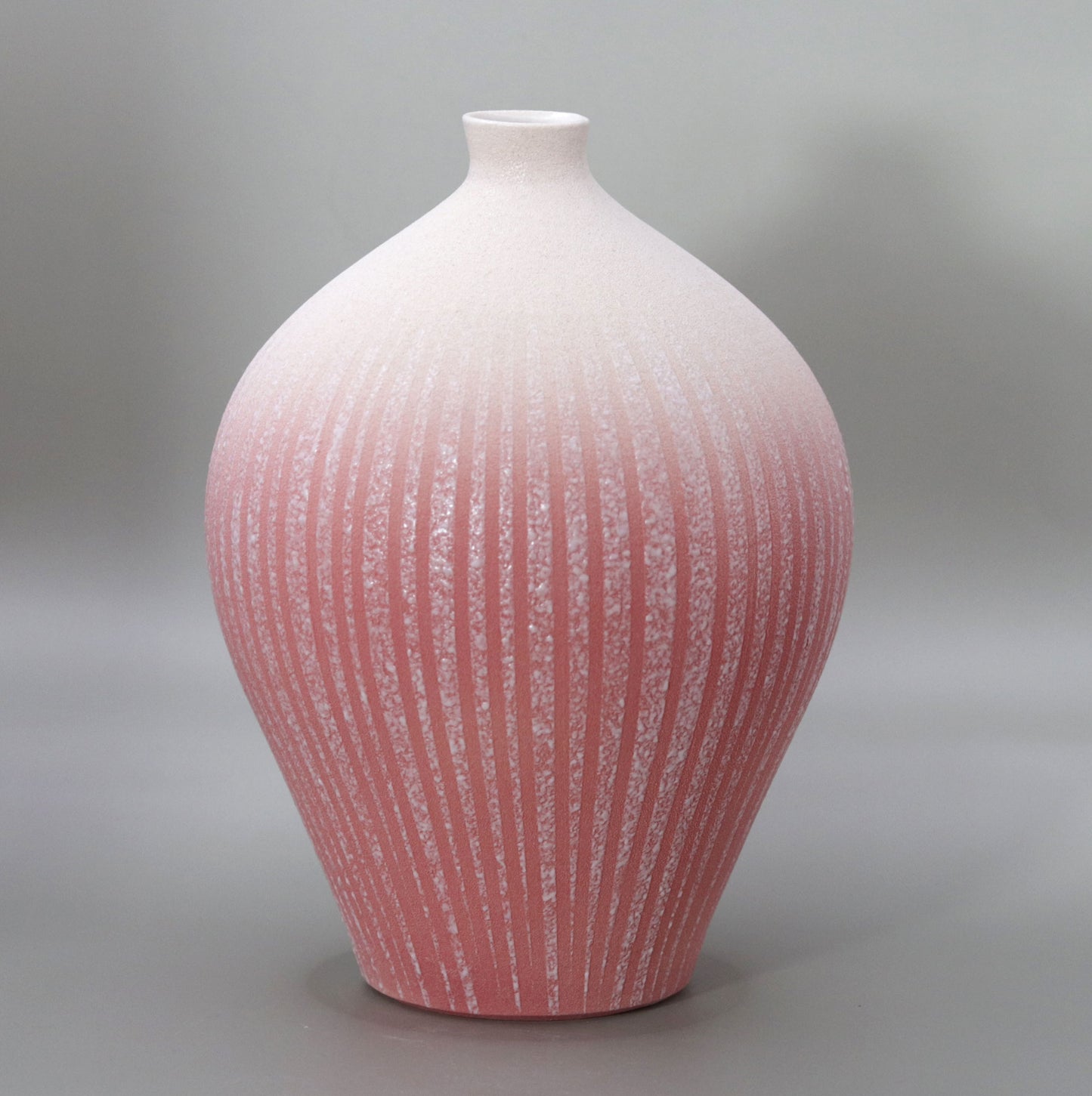 釉泥彩花入 竹村陽太郎