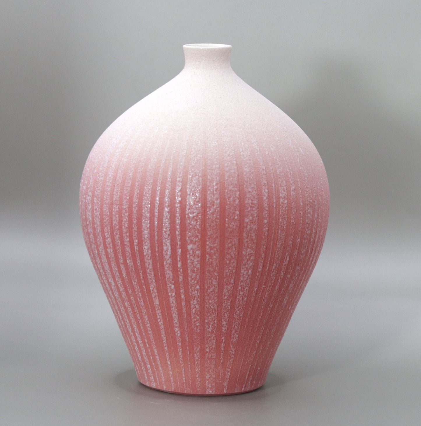 釉泥彩花入 竹村陽太郎