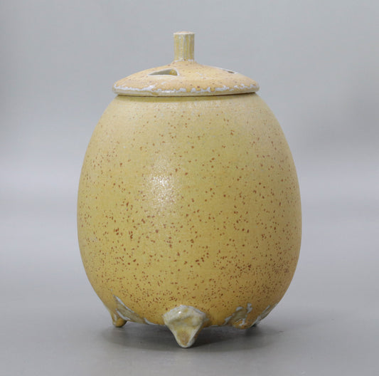 Sunny Glazed Incense Burner by Shigeo Takemura