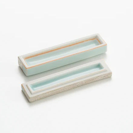 Blue and white porcelain silver-colored pottery Kazuhiro Matsukawa