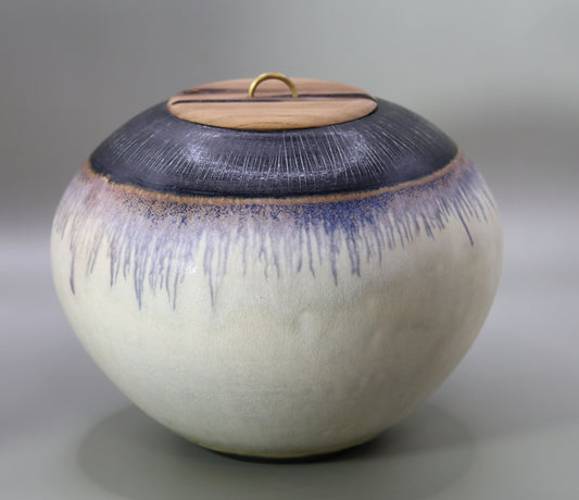 Painted gray glaze water finger Nobuto Nakaoka