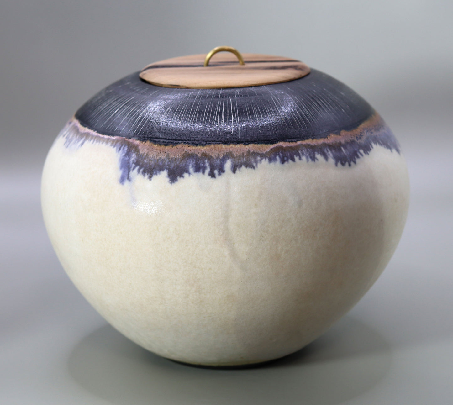 Painted gray glaze water finger Nobuto Nakaoka