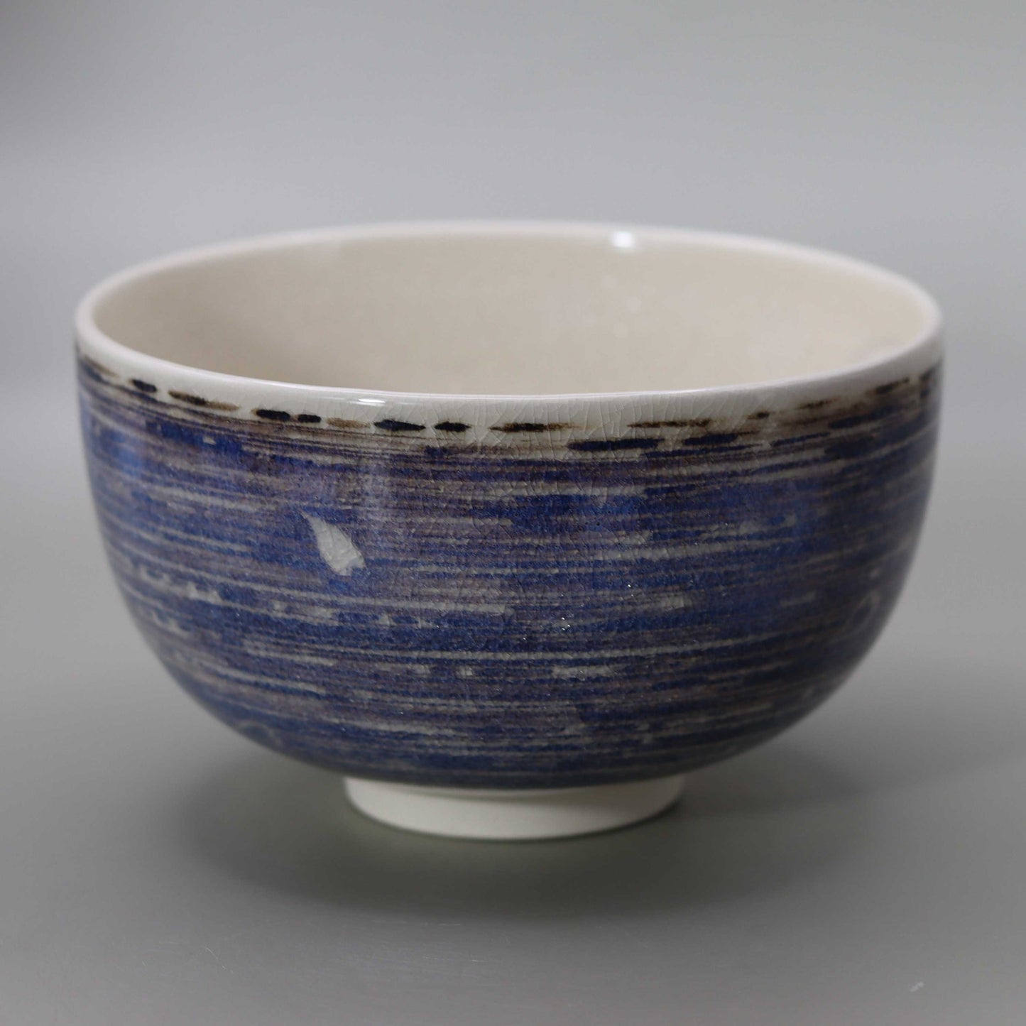 13 Straw Ash Glazed Spring Night Tea Bowl by Kosai Miyagawa