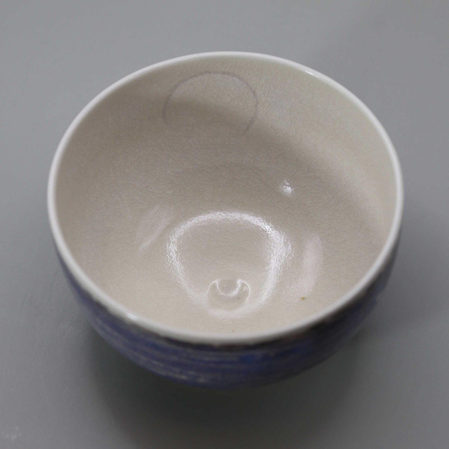 13 Straw Ash Glazed Spring Night Tea Bowl by Kosai Miyagawa