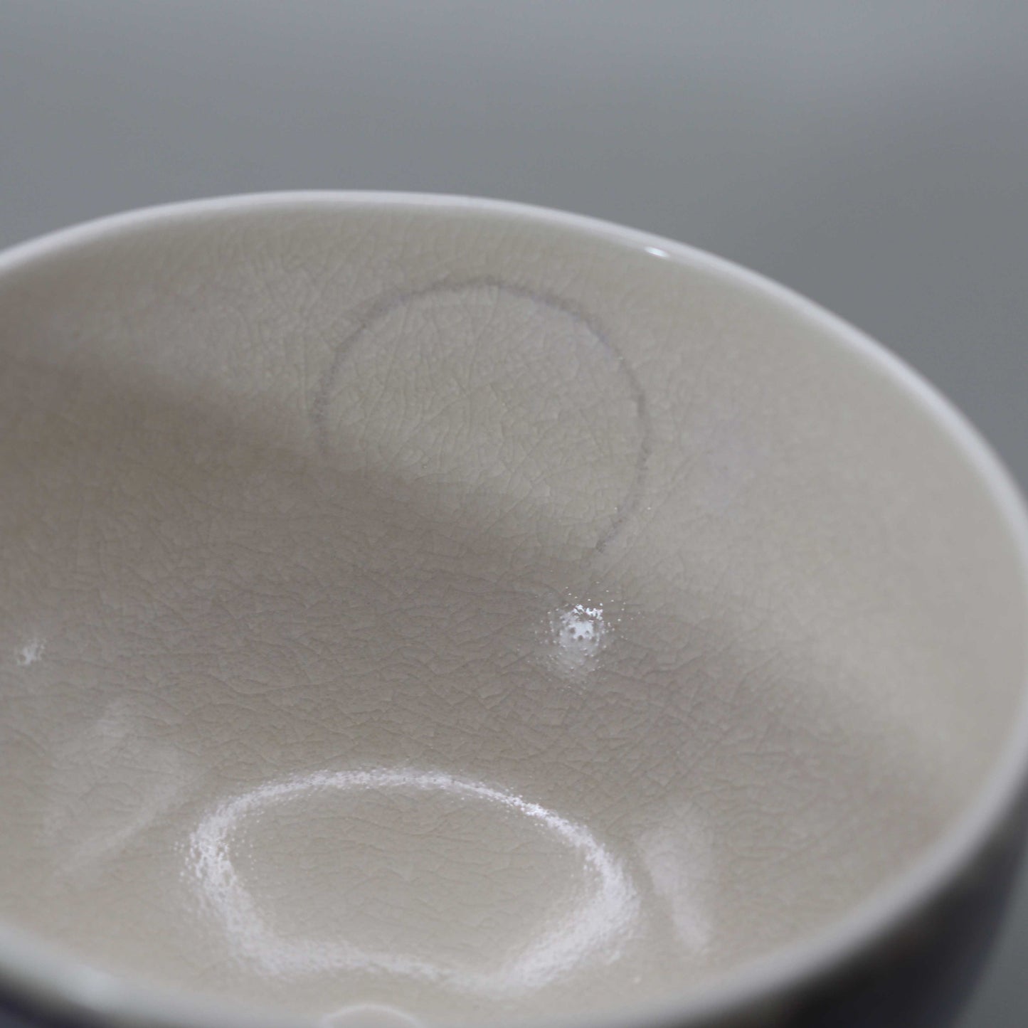 13 Straw Ash Glazed Spring Night Tea Bowl by Kosai Miyagawa