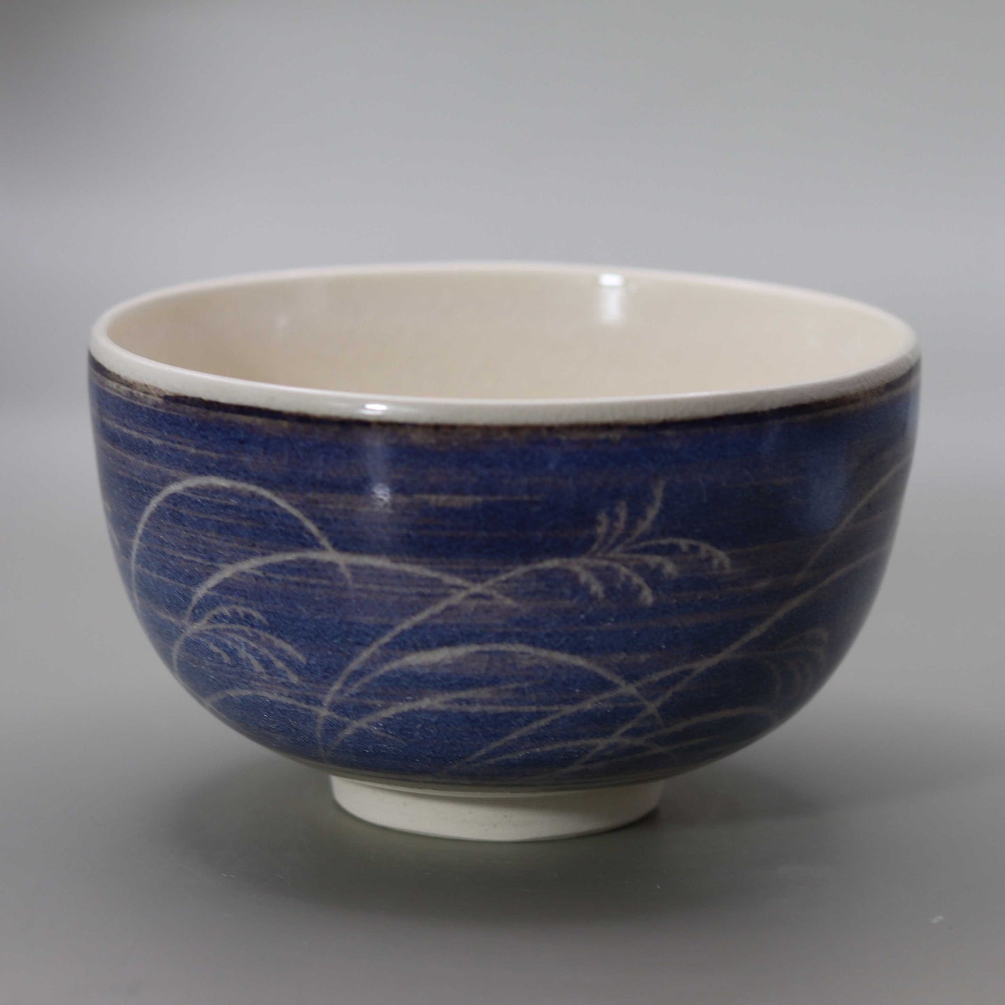 14 Straw Ash Glazed Autumn Night Tea Bowl by Kosai Miyagawa