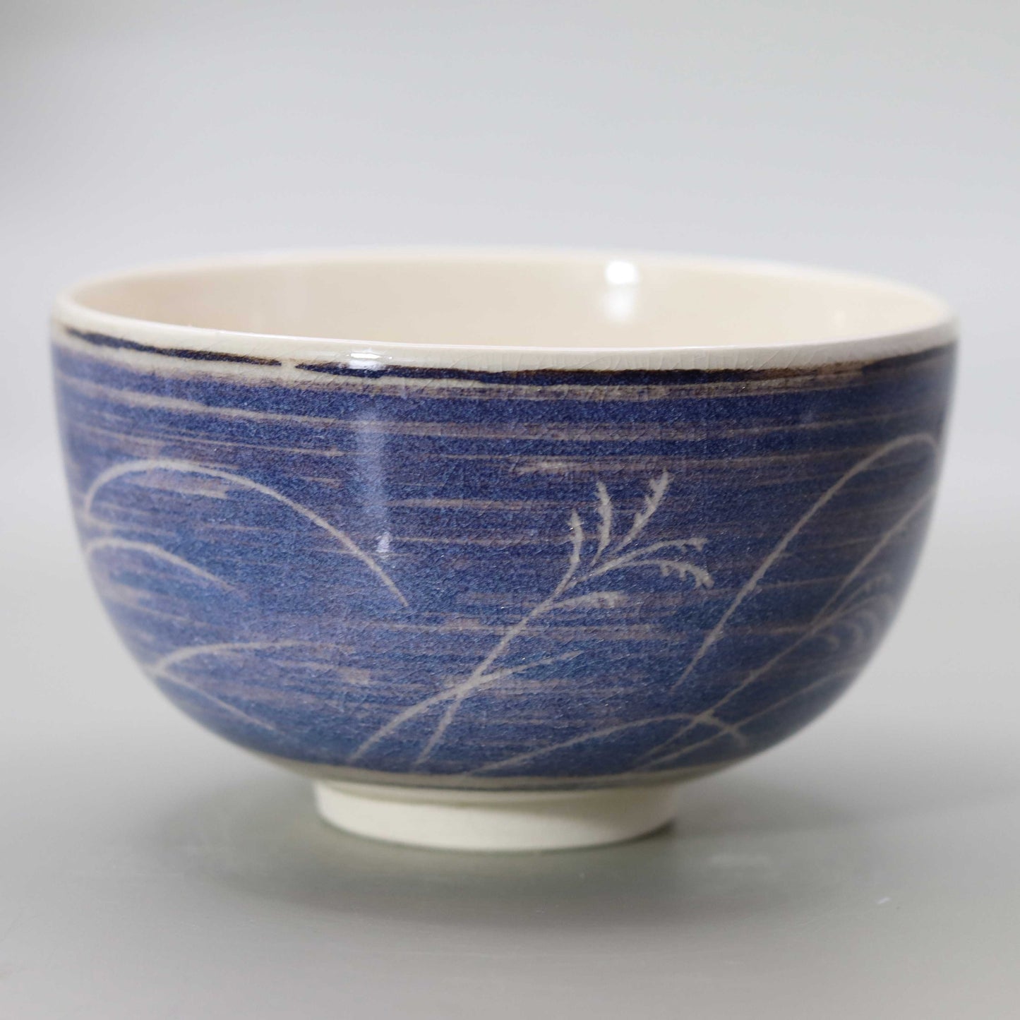 14 Straw Ash Glazed Autumn Night Tea Bowl by Kosai Miyagawa