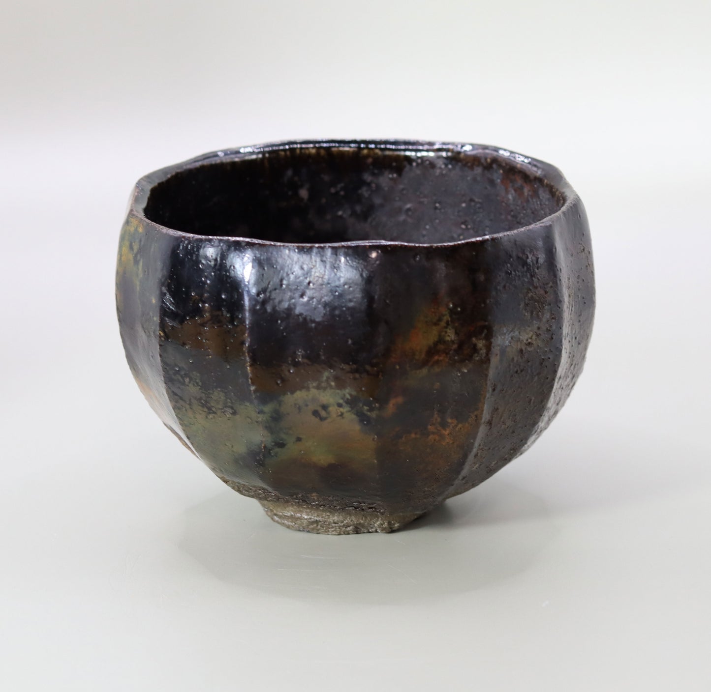 Black tea bowl by Nobuhito Nakaoka